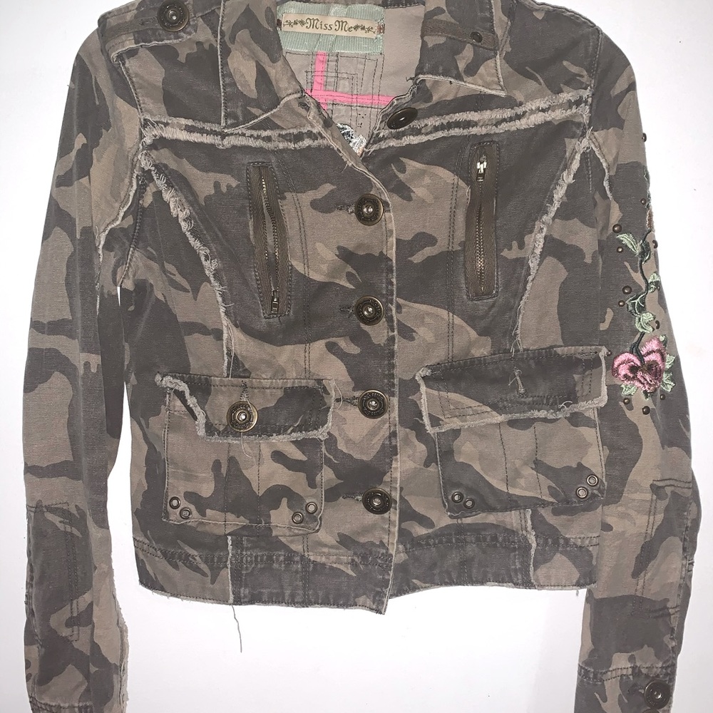 Camo jacket bordada